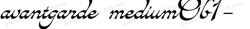 avantgarde mediumOb1字体转换